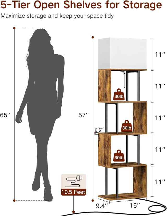 Thumbnail 2 de OUTONLIFE Librería en S lámpara de pie