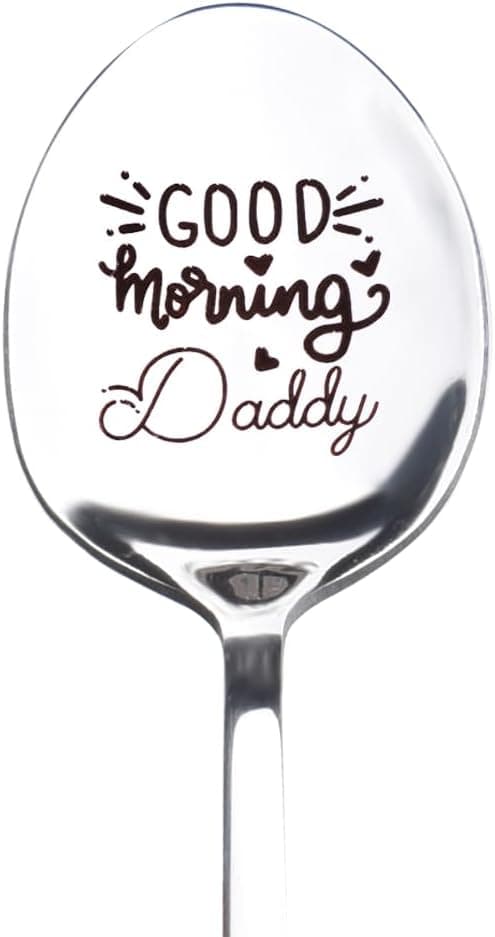 Detalle de Guqqeuc “Good Morning My Love” Spoon Gift for Couples – romantic daybreak spoon for two
