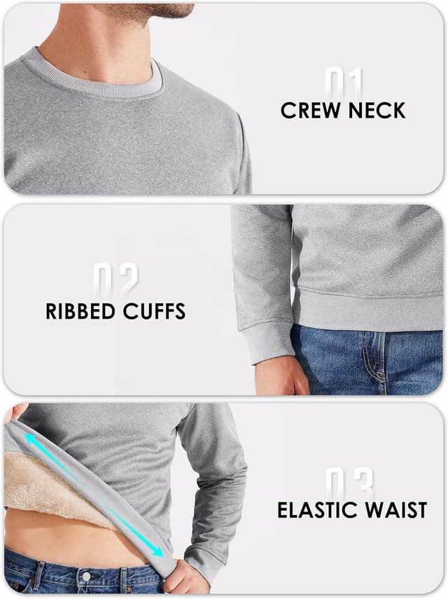 Thumbnail 3 de Libin Sweat-Shirt homme chaud sans capuche