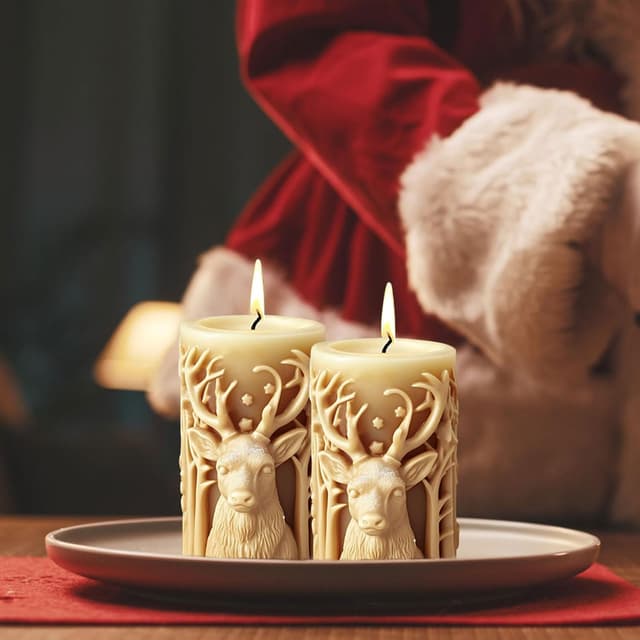 Thumbnail 6 de WANDIC Christmas Elk Silicone Mold 1 piece 🕯