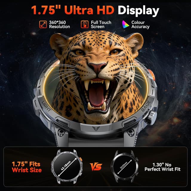 Detalle de Military smartwatch 1.75-inch