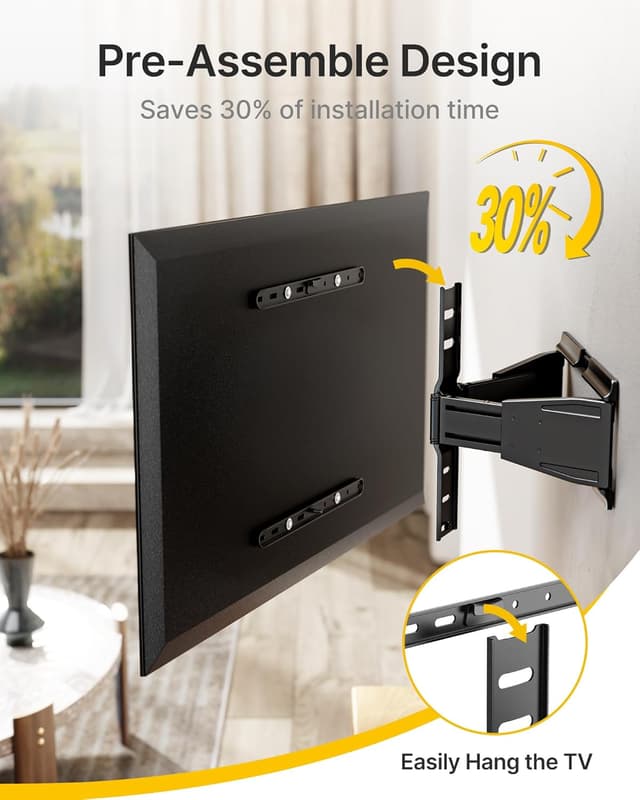 Thumbnail 6 de monTEK 0.77" Ultra Slim TV Wall Mount for 37-75" TVs