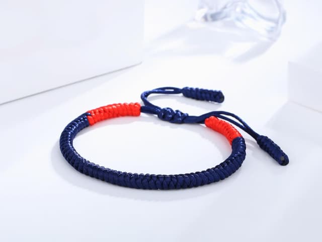 Detalle 2 de XIANNVXI Herren Armband aus Segeltau – geflochtenes Surfer-/Glücksarmband mit Schiebeknotentechnik