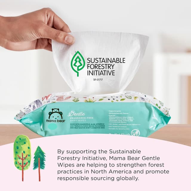 Thumbnail 3 de Mama Bear Gentle Fragrance-Free 800 wipes