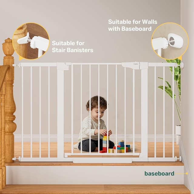 Thumbnail 5 de Cumbor 2 Pack Extra Wide Baby Gate 29.7"-51.5" Doorways