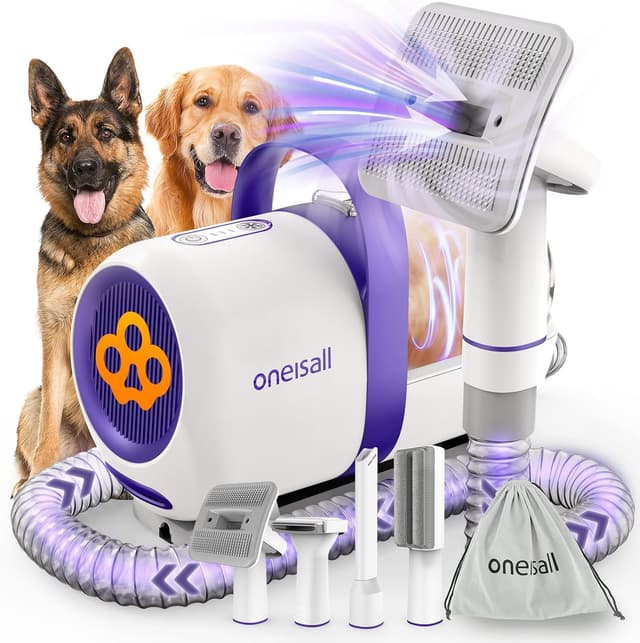 Imagen de Oneisall Dog Grooming Vacuum Kit 12000Pa en OfertitasTOP