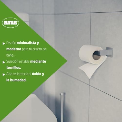 Detalle de Amig Isla-3 Soporte para papel higiénico 165×75×55 mm 🚽
