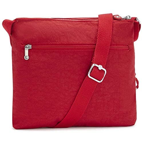 Detalle 2 de Kipling Alvar Bandolera Mediana, Red Rouge ❤