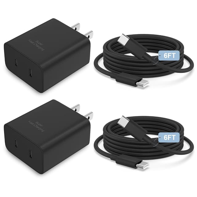 Detalle de 36W 2Pack Super Fast USB-C Charger 6FT