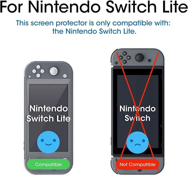 Detalle 2 de amFilm Displayschutzfolie Glas (3 Stück) für Nintendo Switch Lite (2019) – kratzfeste 9H-Schutzscheibe