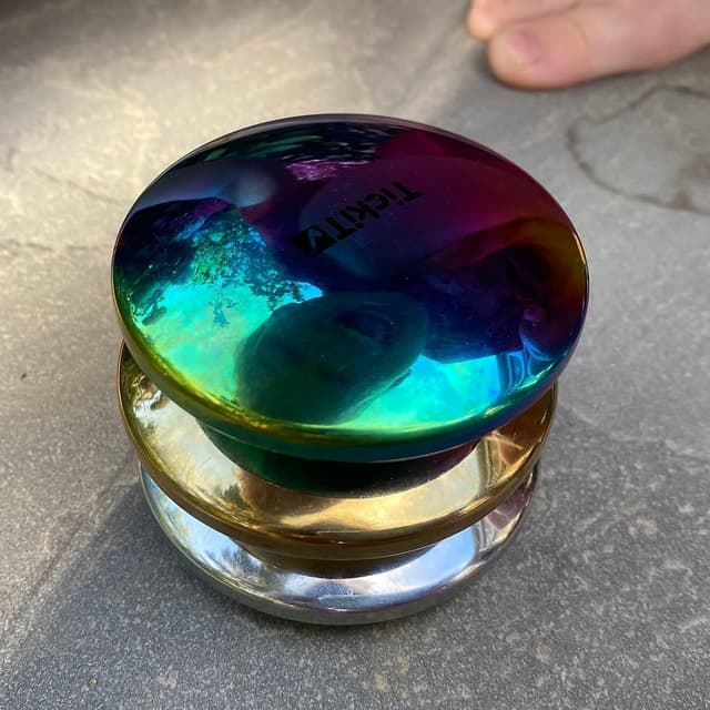 Detalle de TickiT 72257 Sensory Reflective Sound Buttons – 3 Sound-Knöpfe, 6,5 cm Durchmesser, gold