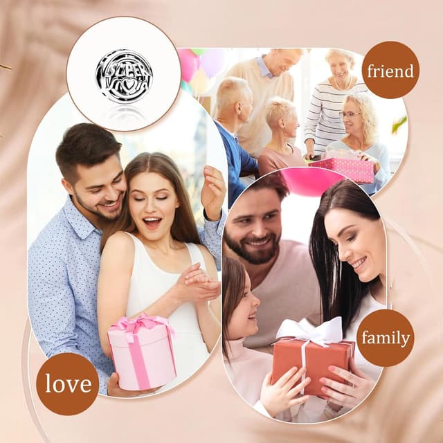 Detalle de Charm HAEPIAR in argento sterling 925 con orsetto/dog dangle per bracciale e collana