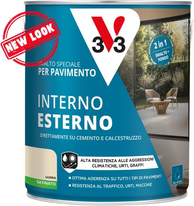 Detalle 2 de Smalto per pavimenti V33 Sabbia 0,5 L