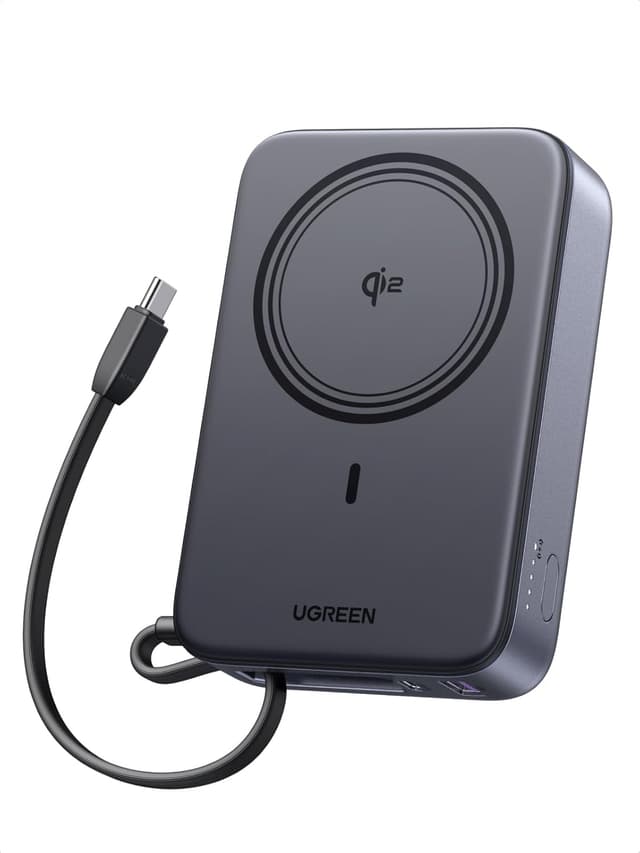 Detalle de UGREEN Zapix Qi2 15W 20000mAh Power Bank