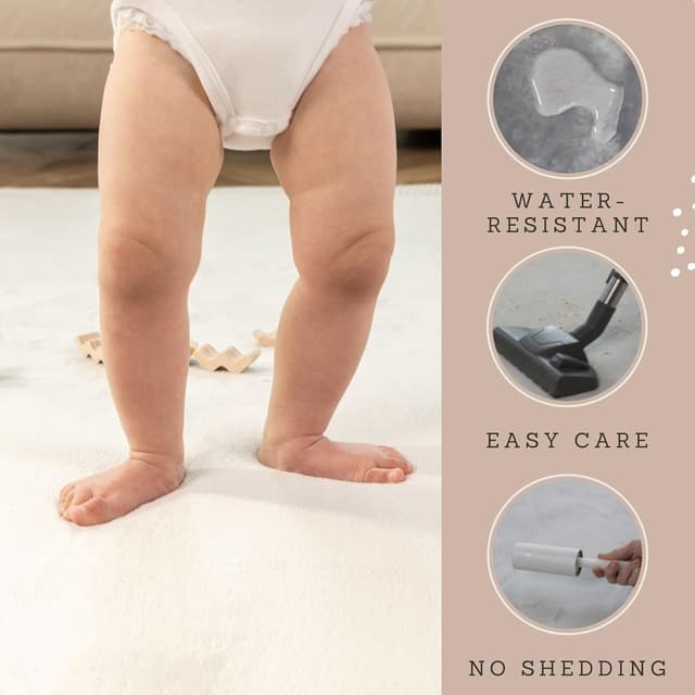 Detalle 2 de Hakuna Matte CloudSoft Baby Play Mat (Dark Gray/Coral Velvet) 200 x 280cm