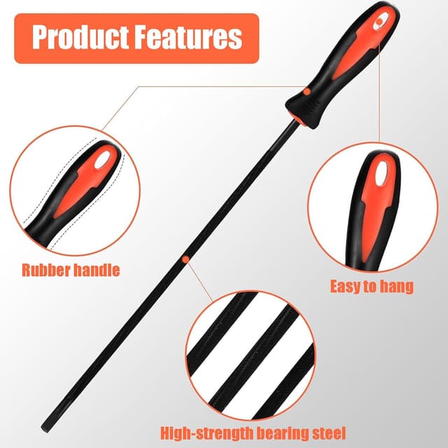 Detalle de Feile für Kettensäge 4 Größen, 4-teilig