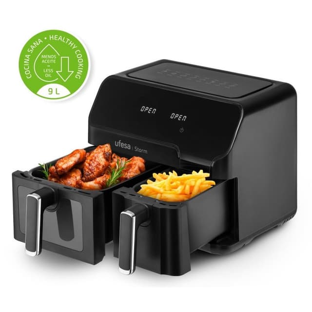 Thumbnail 3 de Ufesa Storm Freidora de Aire doble cubeta 5,5 L 2700 W