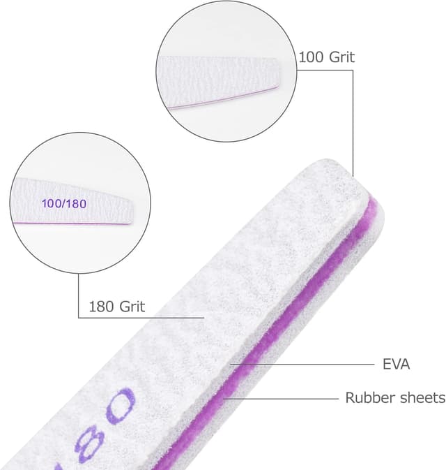 Detalle 2 de Profi Nagelfeile 20er Set 100/180 Grit