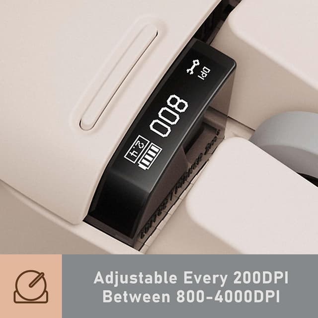 Detalle de LOFREE kabellose Bluetooth-Maus mit OLED-Display & 4.000 DPI (Mac & Windows)