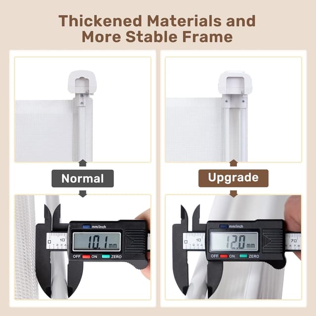 Detalle 2 de HollyHOME Treppenschutzgitter Ausziehbar 300 cm