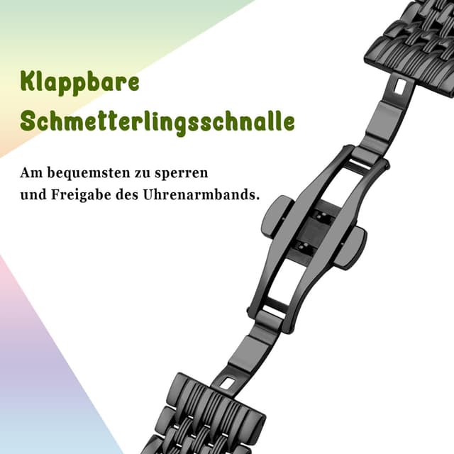 Thumbnail 3 de YISIWERA Edelstahlarmband Apple Watch 38–49mm