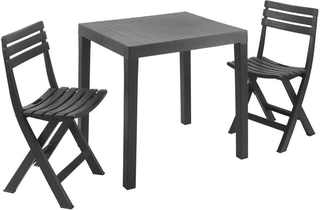 Thumbnail 1 de Dmora Ortisei set salotto da esterno con tavolo e 2 sedie pieghevoli