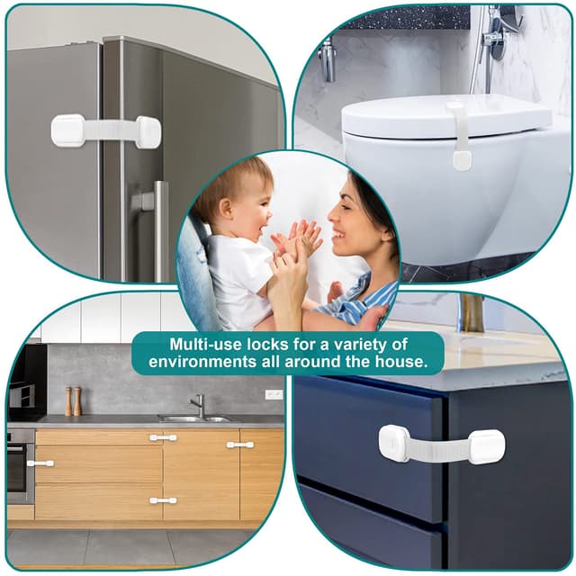 Thumbnail 3 de Kimsky Kindersicherung Schrank und Schubladen 10 Stück