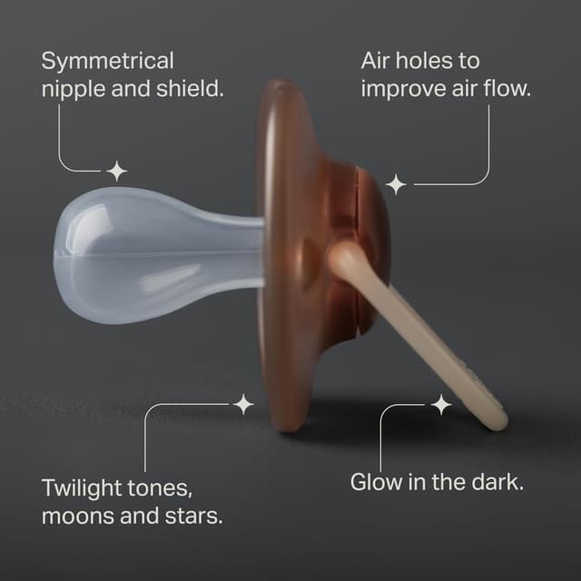 Detalle de Tommee Tippee NightGlow Dummy (18-36 Months) – 4 Pack, Glow in The Dark