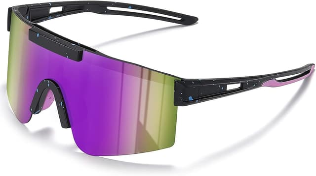 Detalle de konqkin Cycling Glasses Sports Sunglasses with Polarised Lenses (UV400) – Outdoor Eyewear in 30 Colours