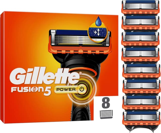 Detalle de Gillette Fusion5 Power 8 Klingen Rasierer-Ersatz