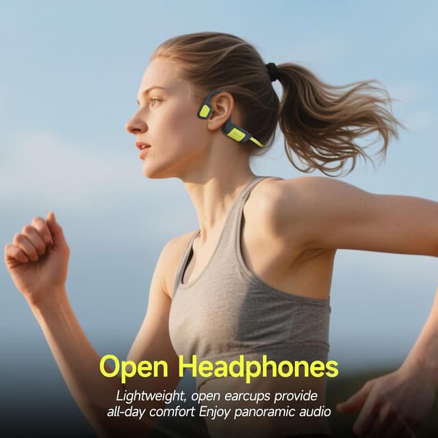 Thumbnail 6 de IFECCO Cuffie Conduzione Ossea per Nuoto IP68 con Bluetooth 5.4 e lettore MP3 da 32 GB