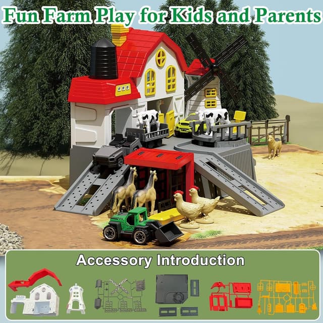 Thumbnail 6 de Frontoytall Farm Toy Set 49-piece playset