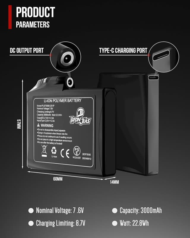 Thumbnail 4 de IRON JIA'S Guanti Riscaldati Moto 3000 mAh