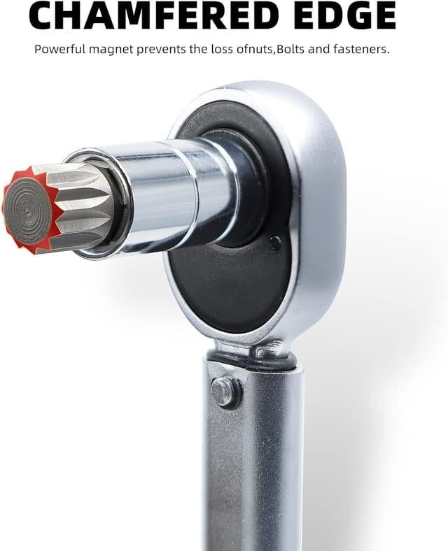 Detalle 2 de Jeu de douilles Torx/embouts XZN CCLIFE 10 pièces (M4 à M18) en S2 avec boîte de rangement