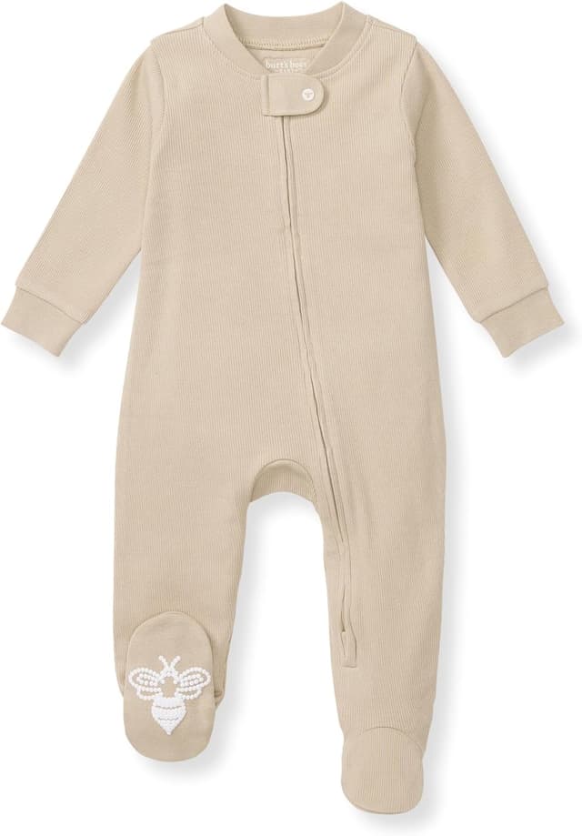 Thumbnail 6 de Burt’s Bees Baby Boys Sleep & Play Organic Cotton Zip-Front Romper (Footie Pajamas)