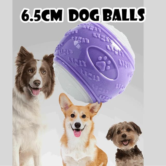 Detalle 2 de Indestructible Dog Chew Balls 6-pack