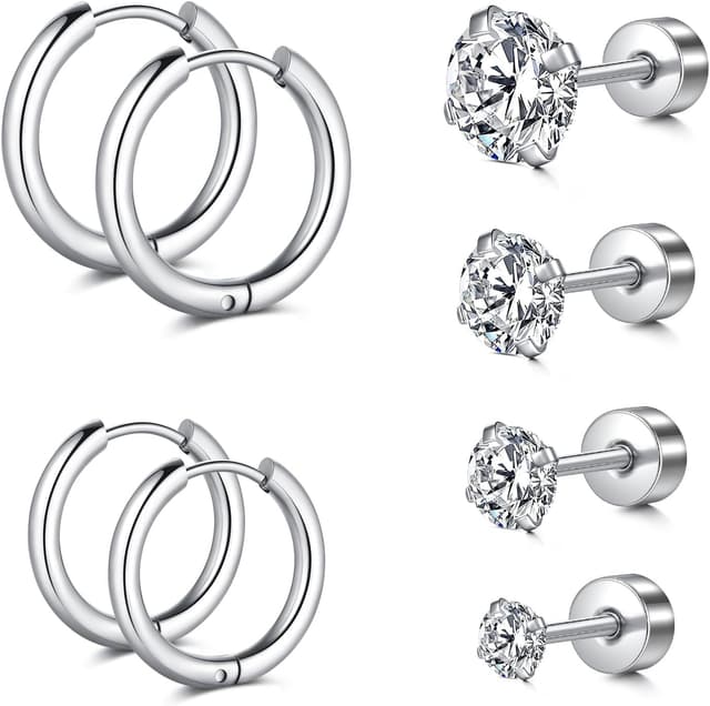 Thumbnail 4 de Longita Tragus Earrings Stud 6MM set