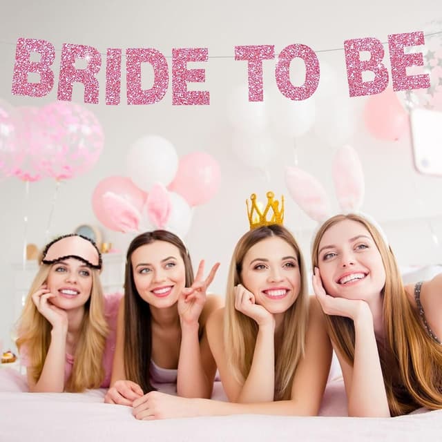 Thumbnail 3 de BEISHIDA 116-piece Glitter Pink Letter Banner Kit 🎉