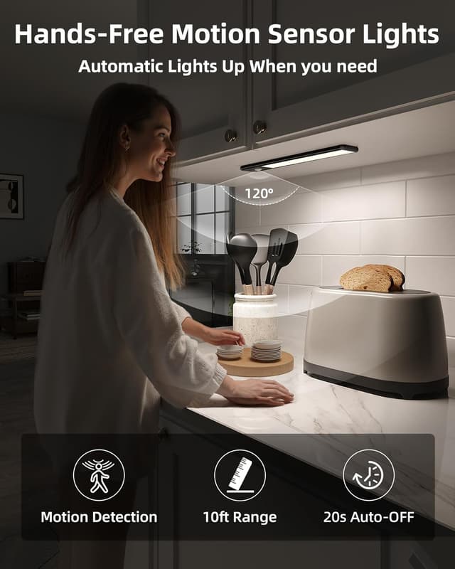 Detalle 2 de EZVALO motion sensor kitchen lights 2 pack