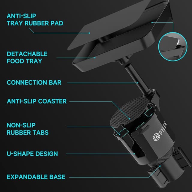 Detalle 2 de DYLEN Car Cup Holder Tray 9.5"