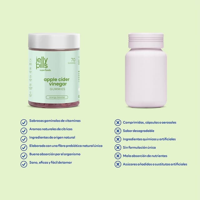 Thumbnail 5 de Jelly Pills Gummies Vinagre Manzana 1000mg con Cromo 🍏