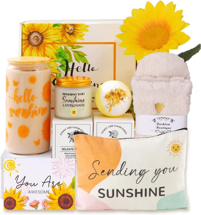 Imagen de MEIMUCUL Sonnenblumen Geschenkset 16oz 🌻 en OfertitasTOP