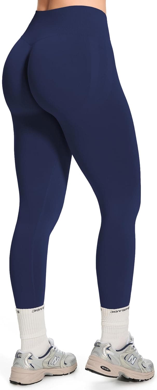 Detalle de Scrunch Butt Leggings für Damen von JOYSPELS – High Waist Booty Lifting, blickdicht und nahtlos
