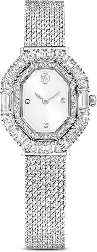 Detalle de Swarovski Matrix Octagon brazalete de acero inoxidable