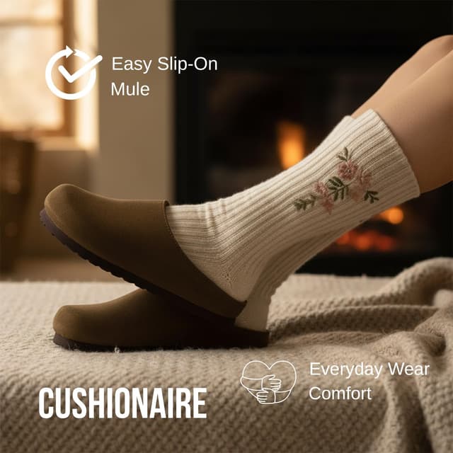 Thumbnail 6 de Cushionaire Lute Suede Leather Clogs ⚙