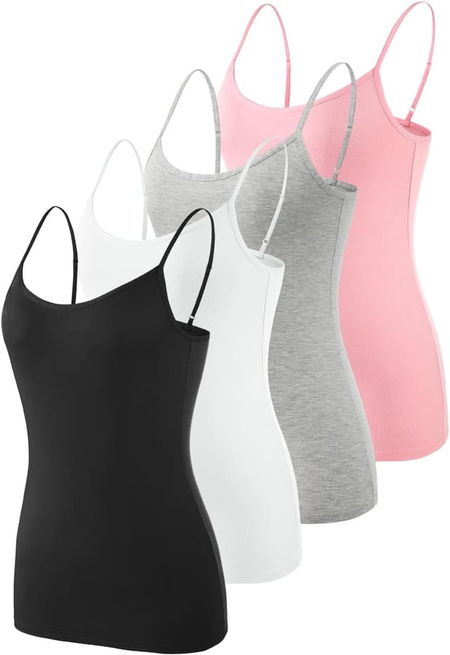 Detalle 2 de Knuffnee modal camisole vest top 4 pack