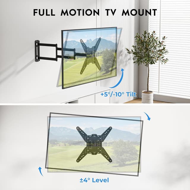 Thumbnail 4 de BONTEC Langarm TV Wandhalterung 950 mm für 26–65″ Fernseher