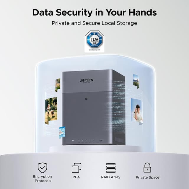 Thumbnail 5 de UGREEN NAS DH4300 Plus 4-bay NAS, 120 TB support