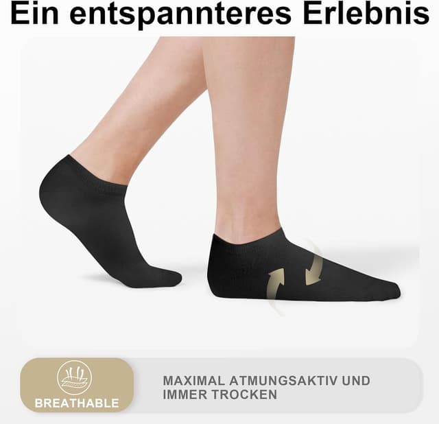 Detalle de Libella Sneaker-Socken (12 Paar) mit Baumwolle – unisex Kurzsocken für Sneaker, Sport und Alltag