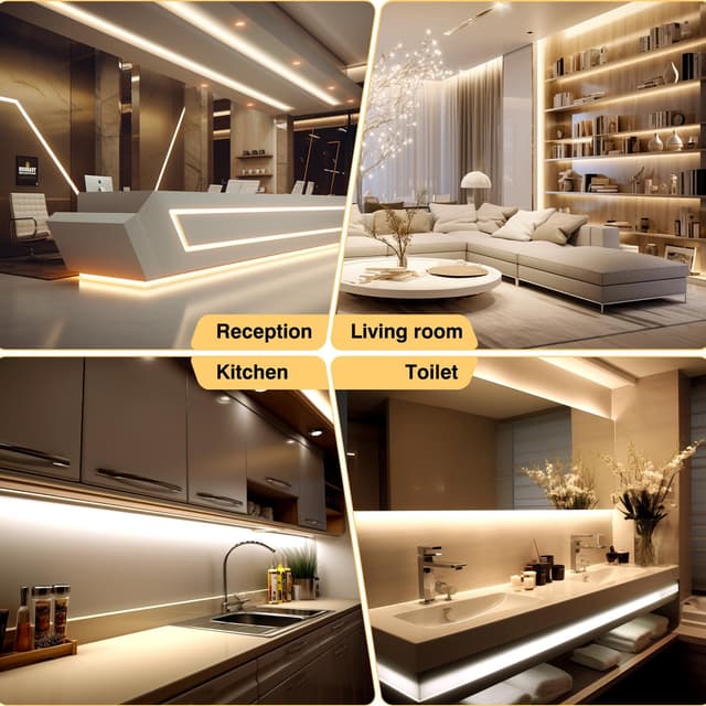 Thumbnail 5 de luktix COB LED Strip 10M 3000K warm white, dimmable